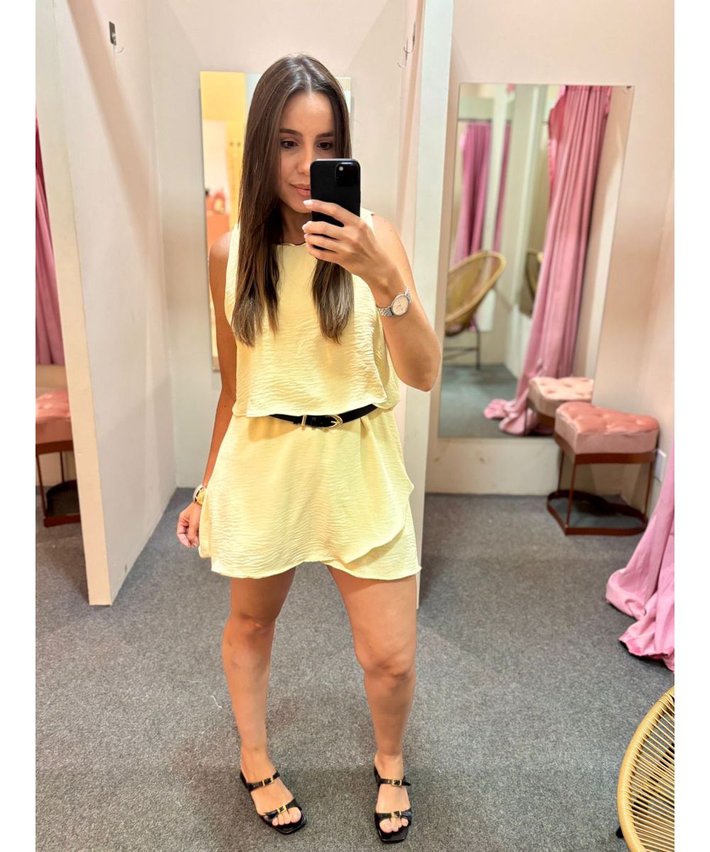 Macaquinho Sara Amarelo - Lilita Concept