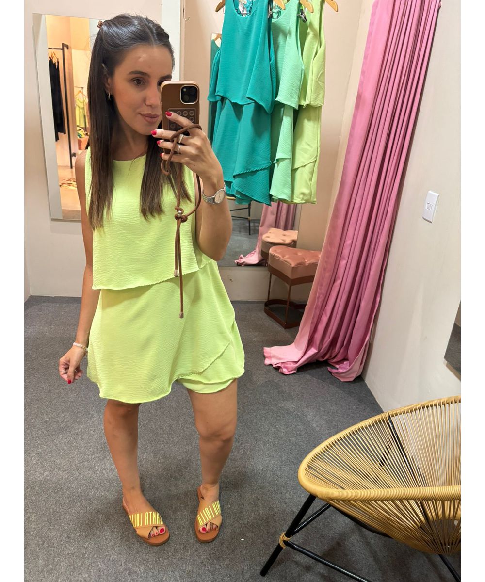 Macaquinho Sara Verde Lima - Lilita Concept