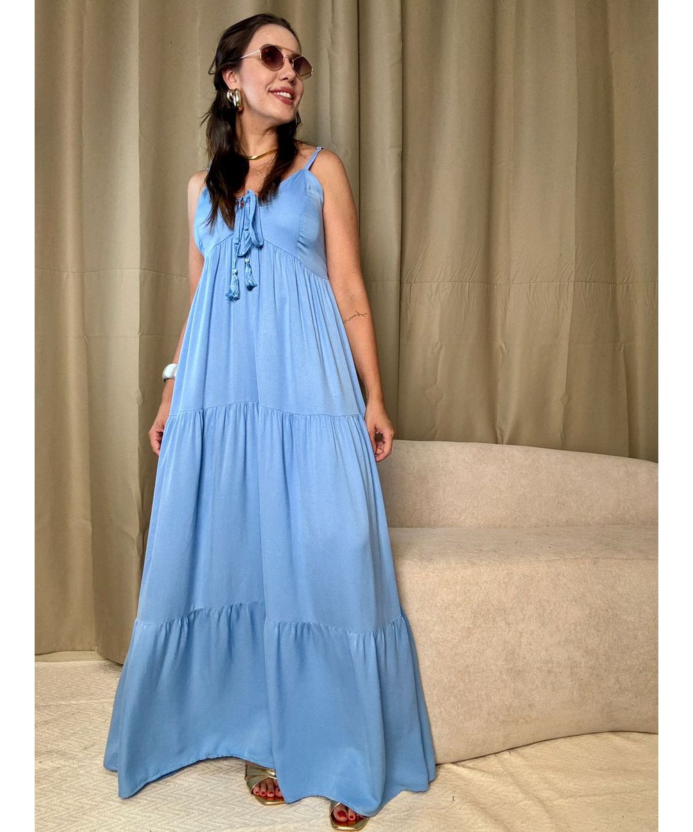 Vestido Yandra Azul - Lilita Concept