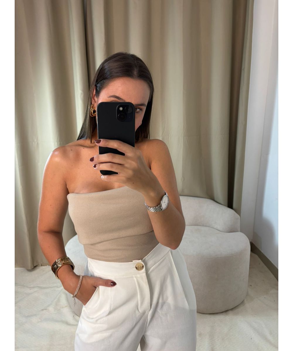 Ciganinha Canelada Cinza Claro - Lilita Concept