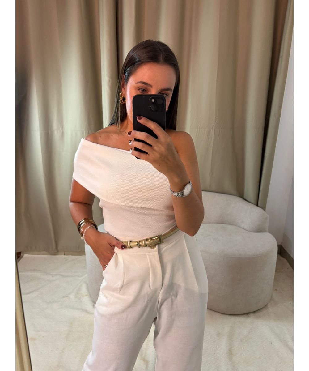 Ciganinha Canelada Branca - Lilita Concept