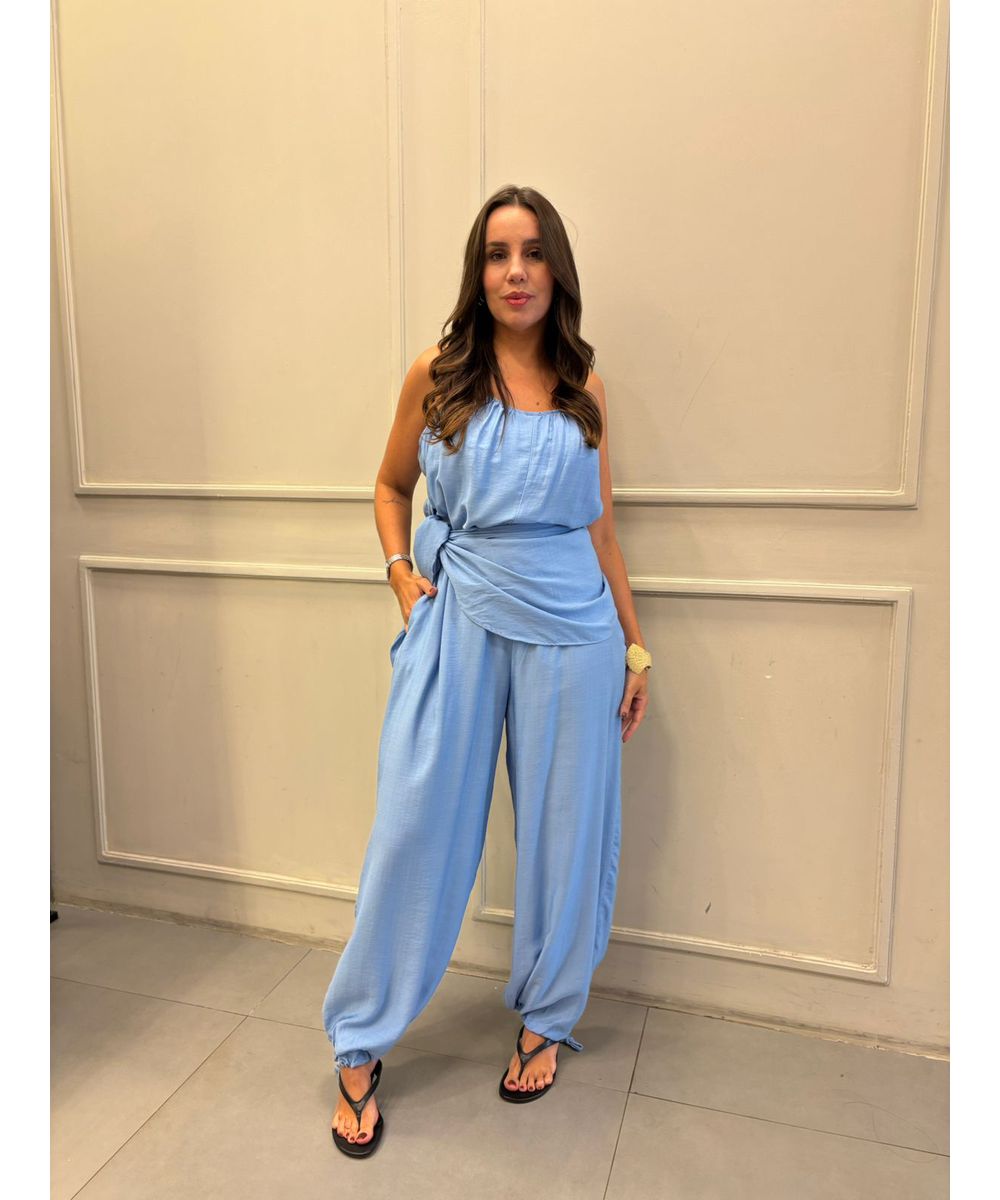 Macacão Isadora Azul - Lilita Concept