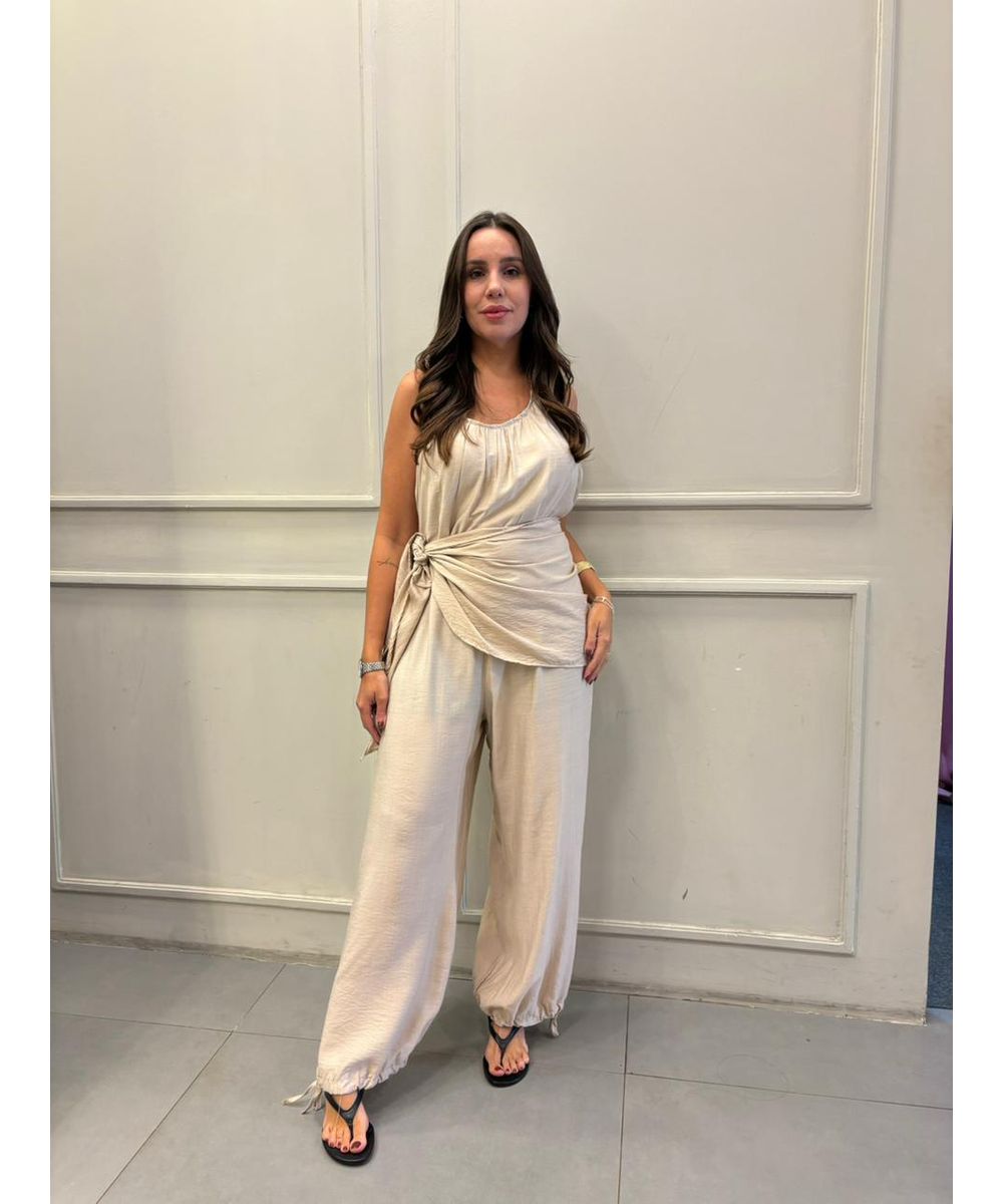 Macacão Isadora Areia - Lilita Concept