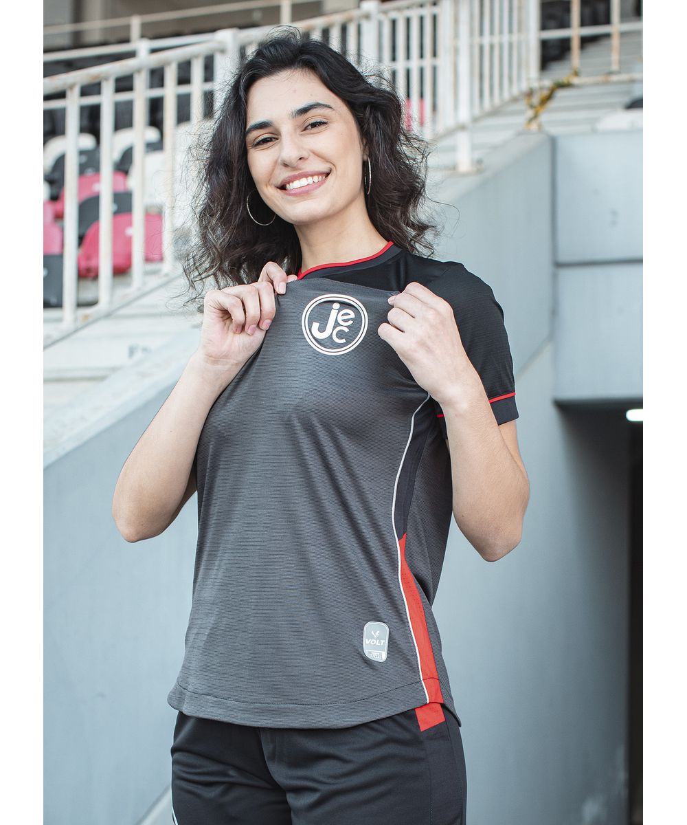 Camisa Jogo 3 Jec 2024 Chumbo Feminina - JEC Store