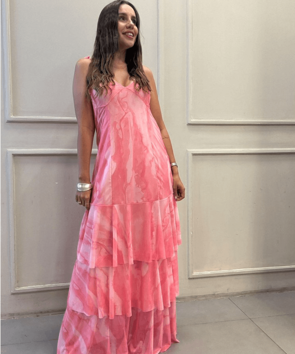 Vestido Tule Rosa - Lilita Concept