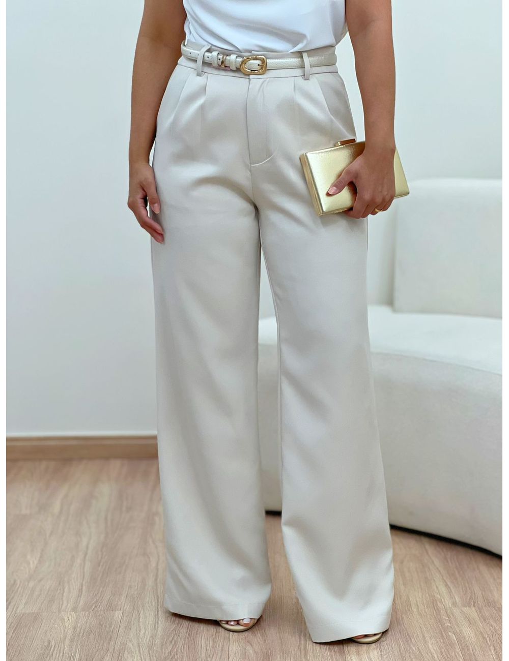 Calça Elisa Areia - Ana G Store
