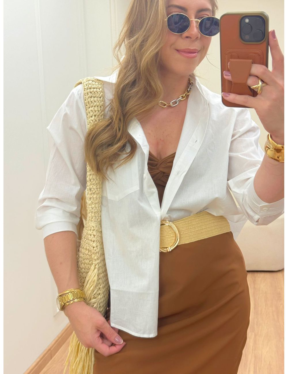 Camisa Celine Branca - Ana G Store