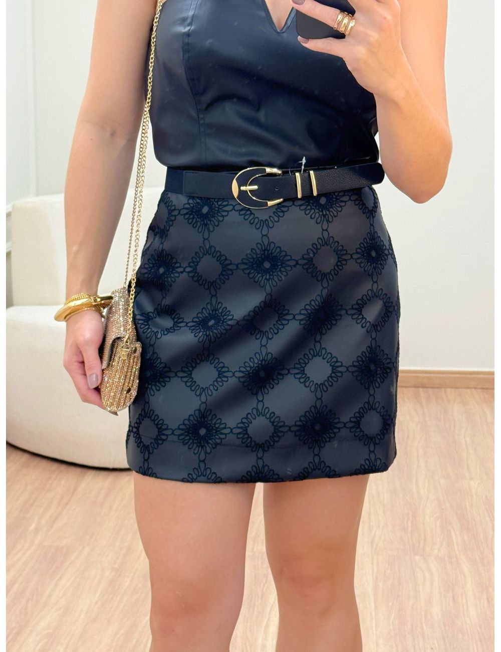 Saia Atena Preto - Ana G Store