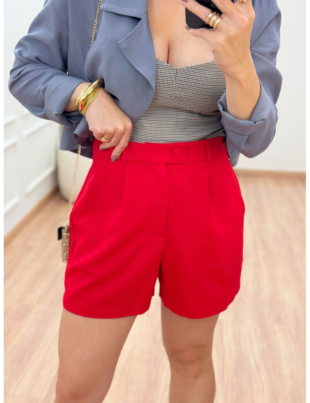Shorts Grace Vermelho - Ana G Store