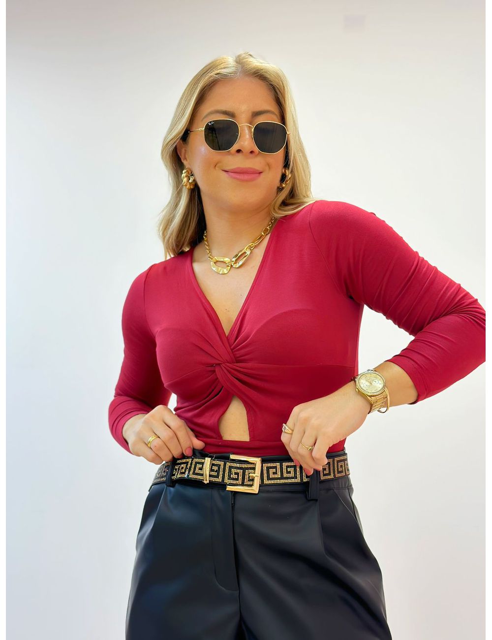 Cropped Torcido Marsala - Ana G Store