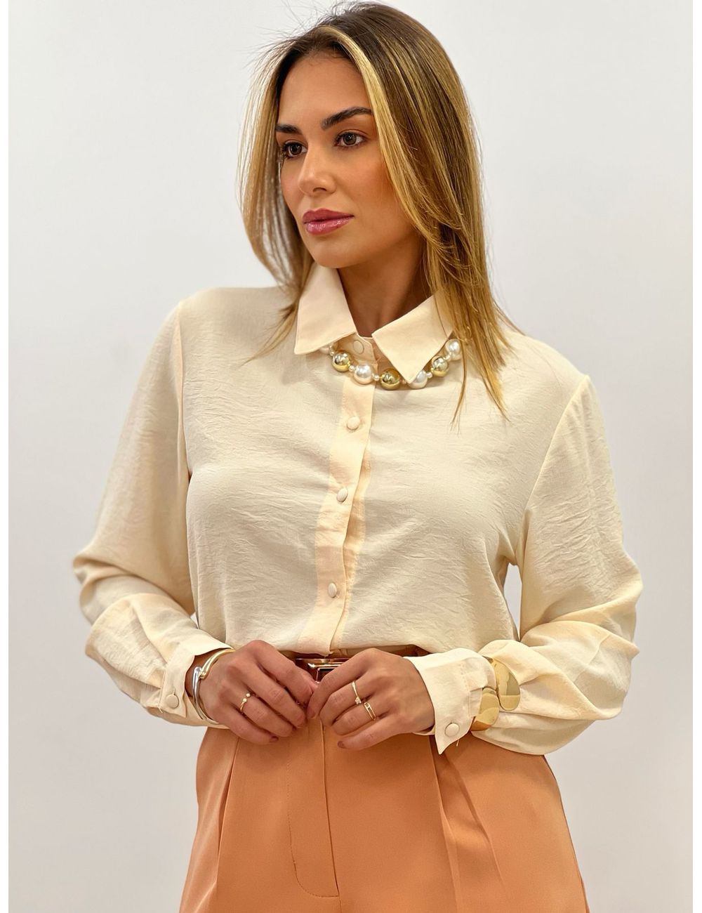 Camisa Iolanda Creme