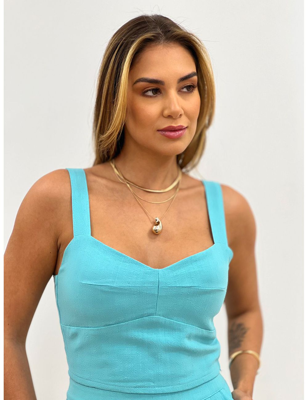 Cropped Nicole Azul - Ana G Store