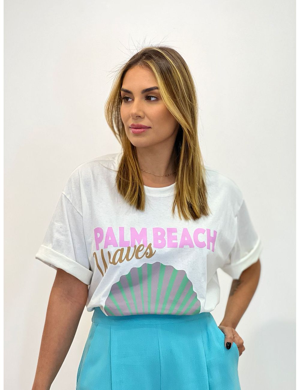 T-shirt Palm Beach Off White