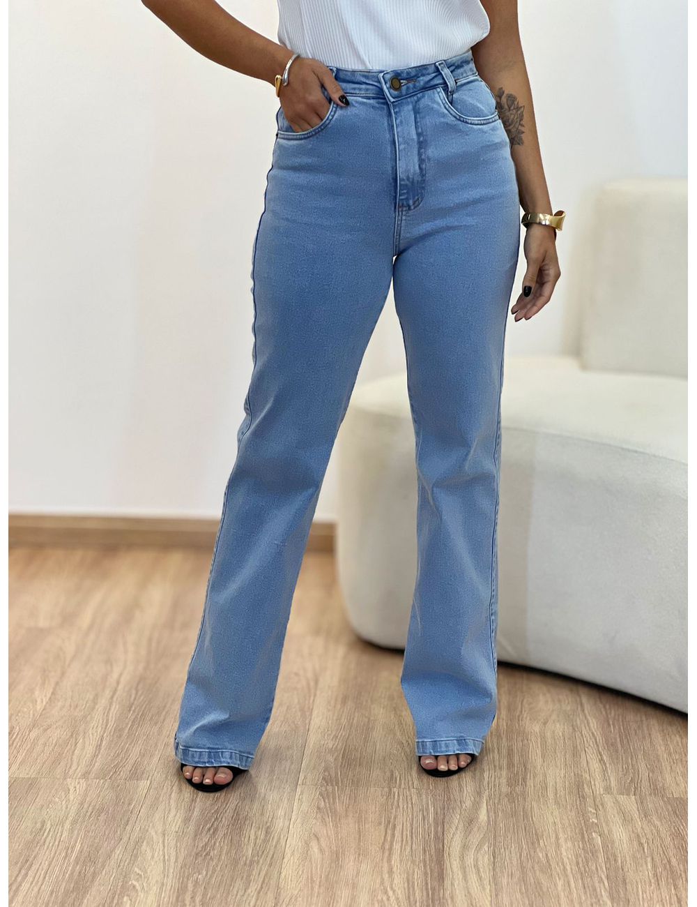 Calça Boot Cut Jeans