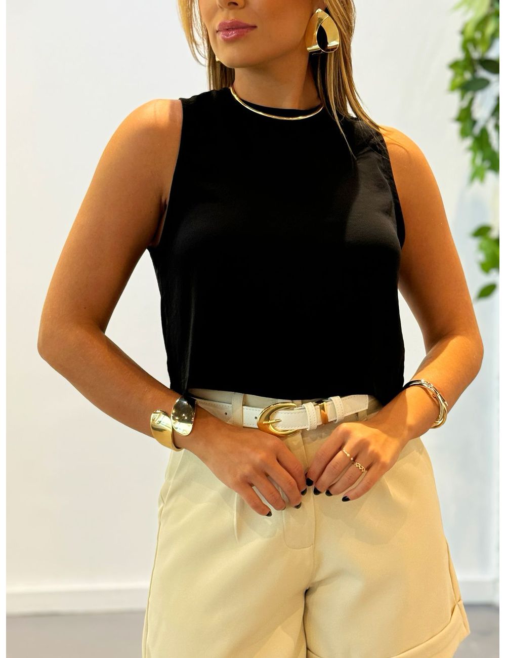 Cropped Júlia Preto - Ana G Store