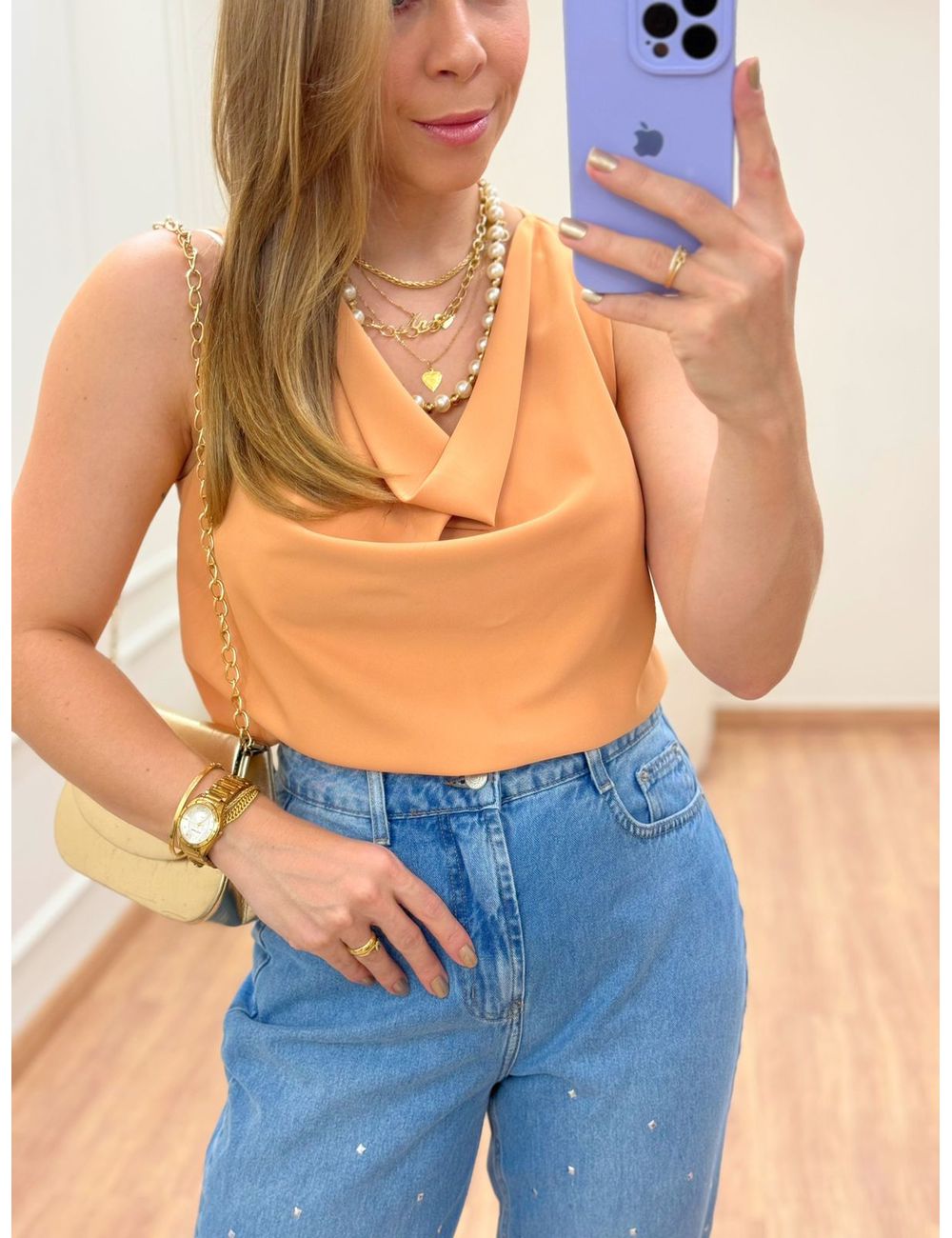 Blusa Degagê Camel