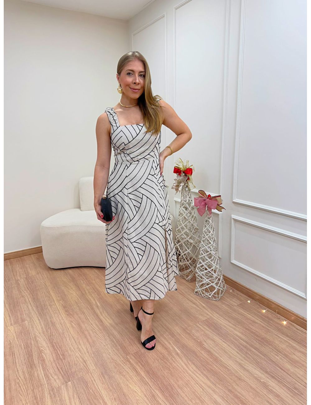 Vestido Francine Linho - Ana G Store