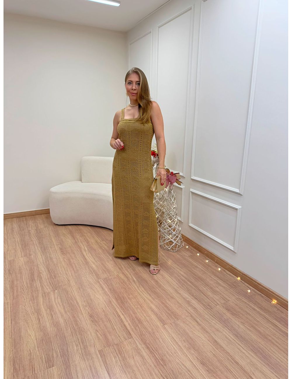 Vestido Glam Dourado