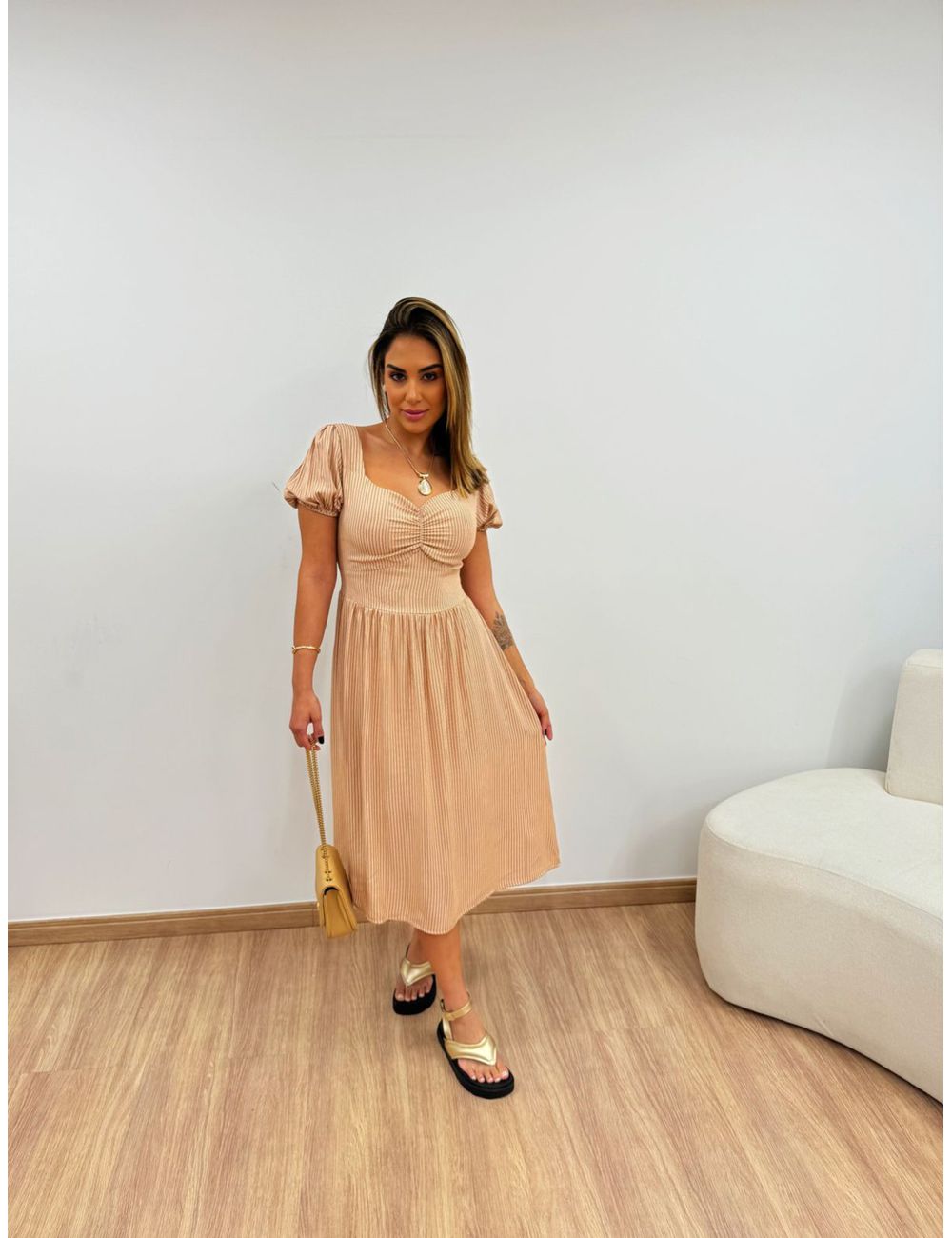 Vestido Alana Listrado