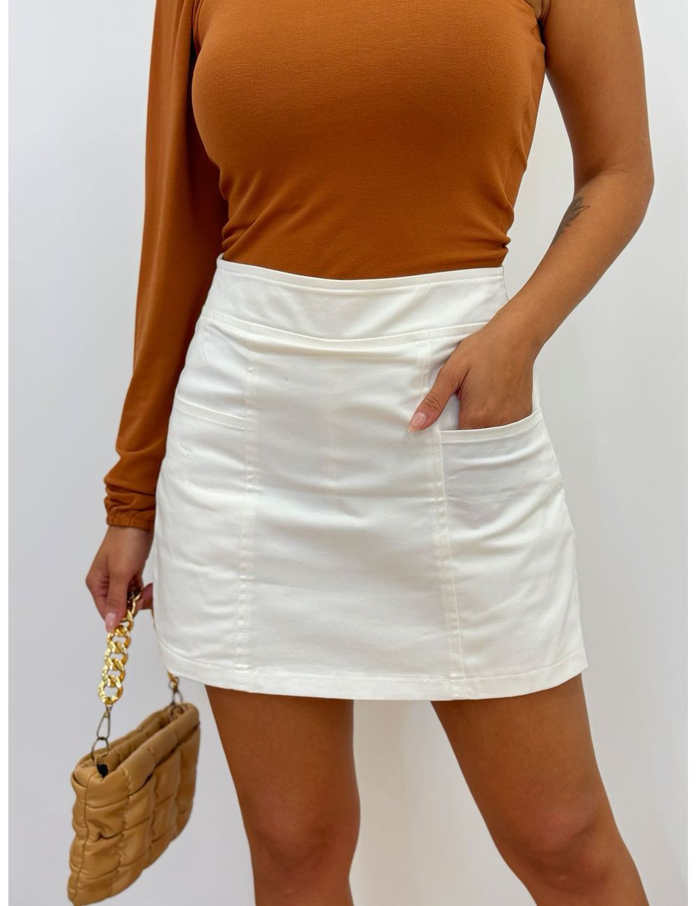 Shorts Saia Melis Branco