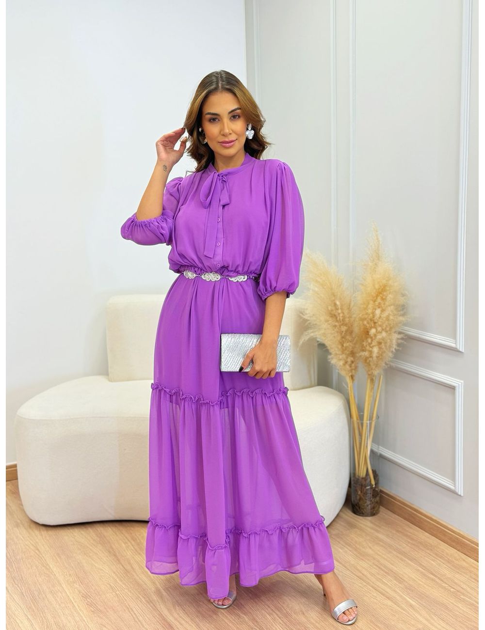 Vestido Yasmin Roxo