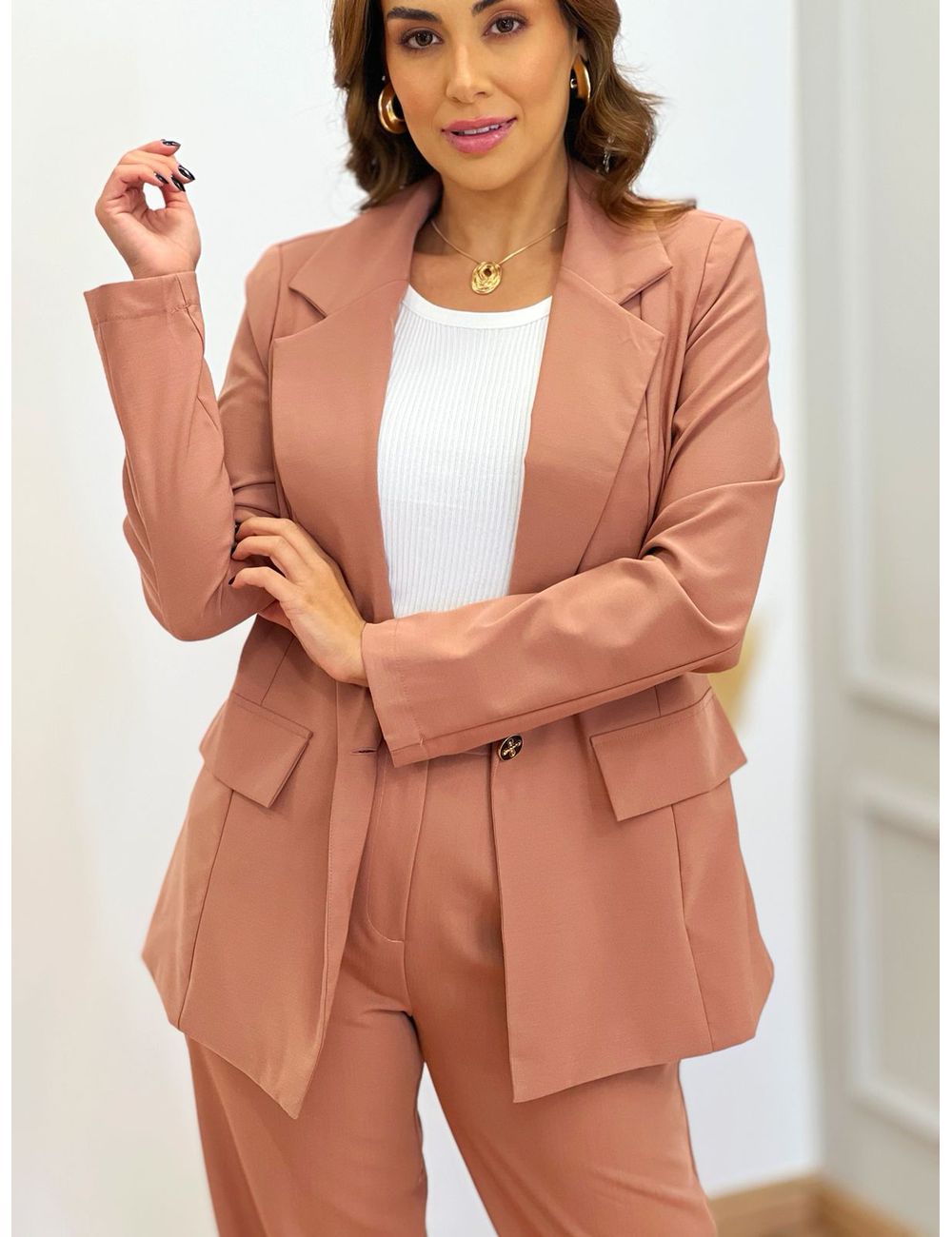 Blazer Diana Blush - Ana G Store