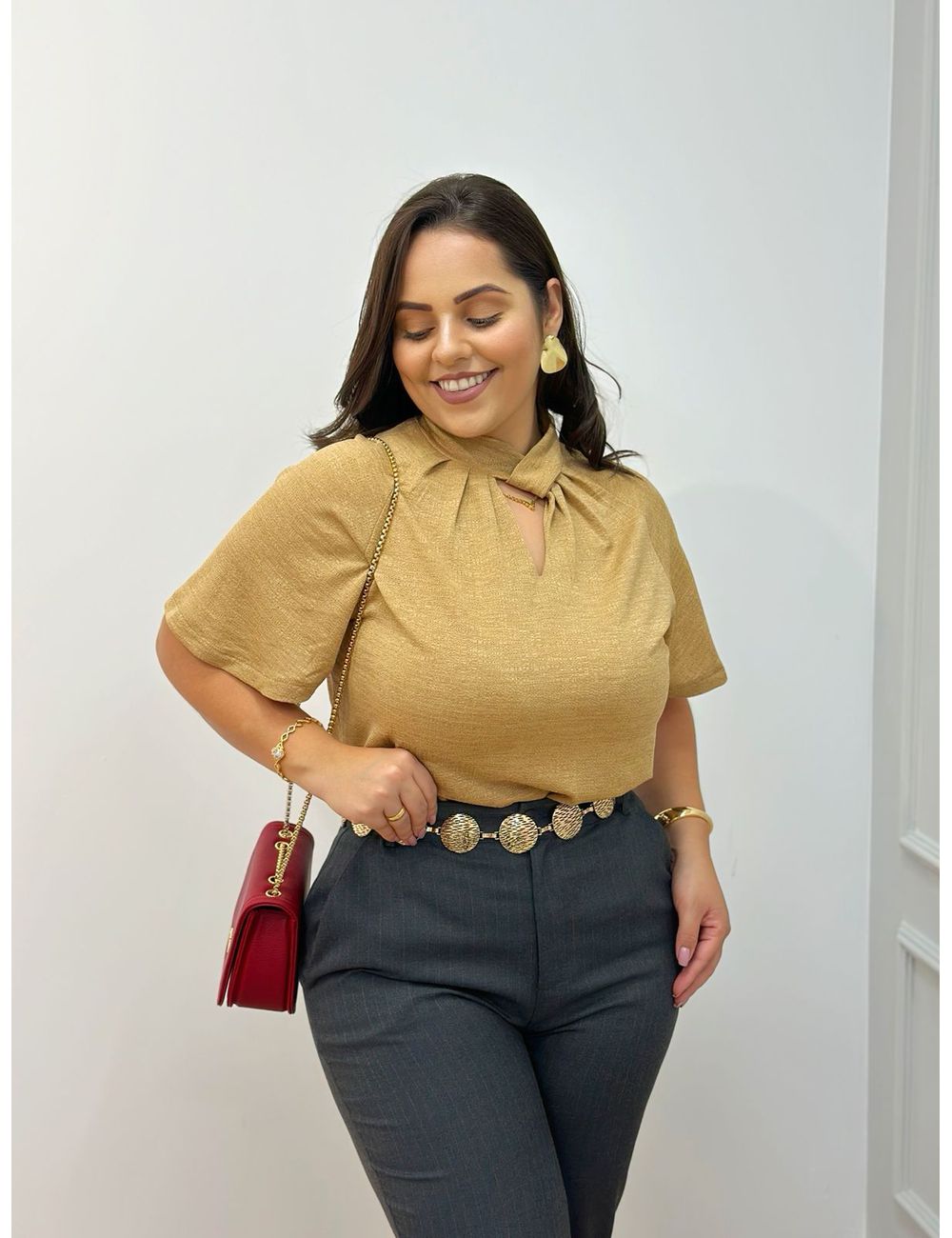 Blusa Marla Camel - Ana G Store