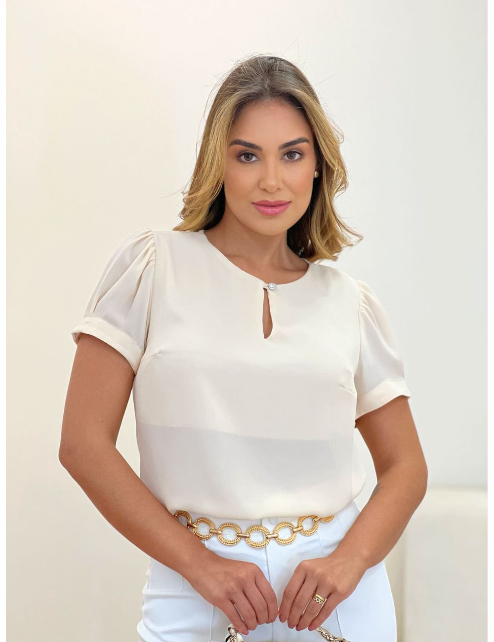 Blusa Ava Creme