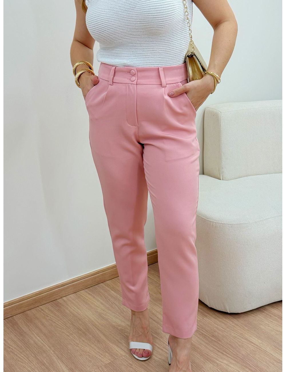 Calça Mabel Rosa