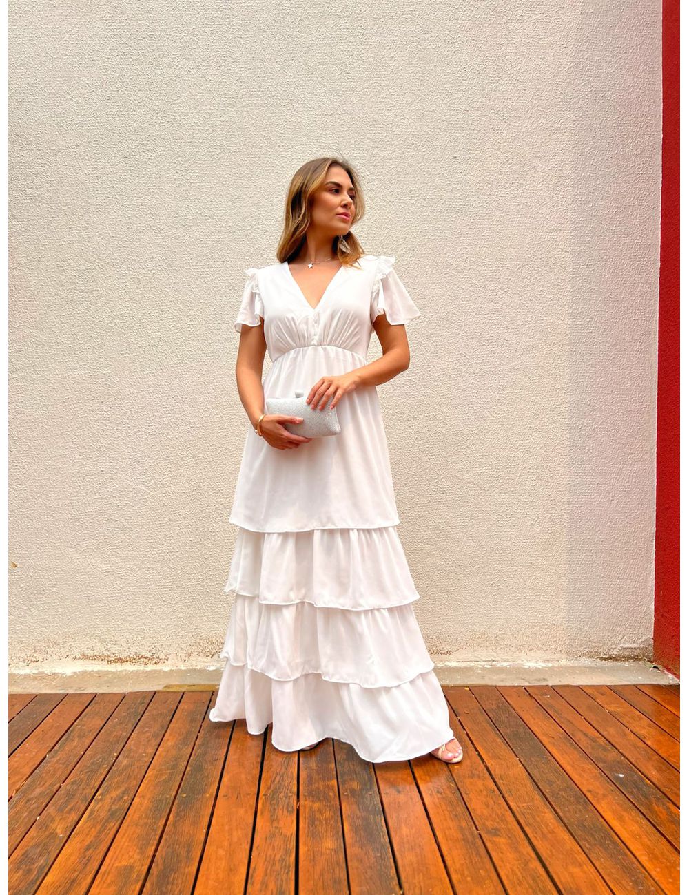 Vestido Sabine Branco - Ana G Store
