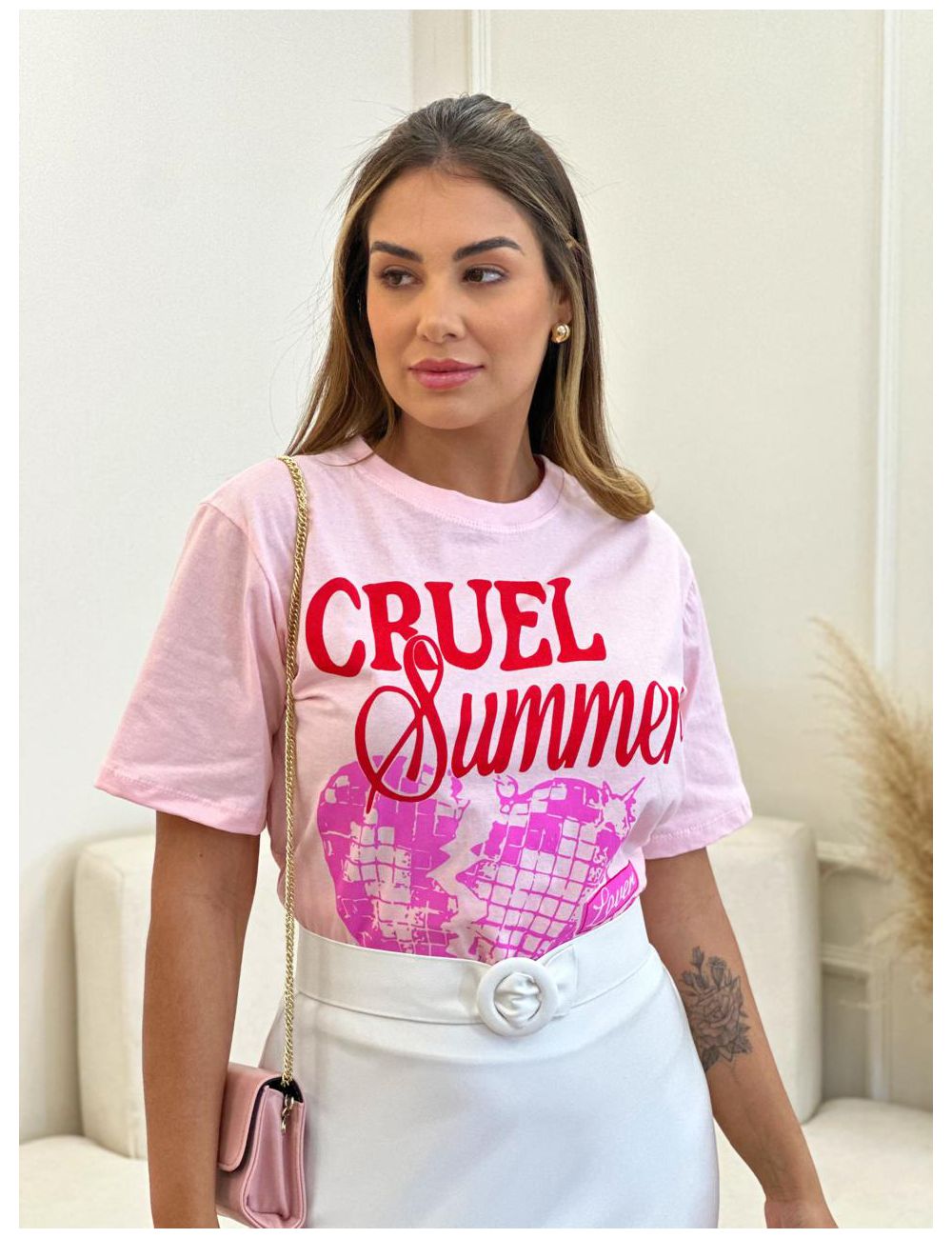 T-Shirt Summer Rosa