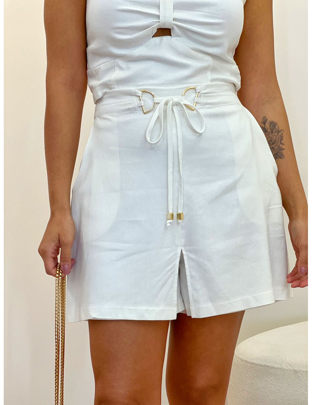 Shorts Saia Maite Branco