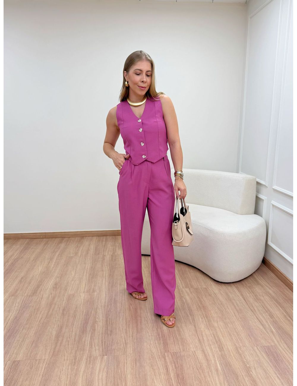 Conjunto Eleonor Fucsia - Ana G Store