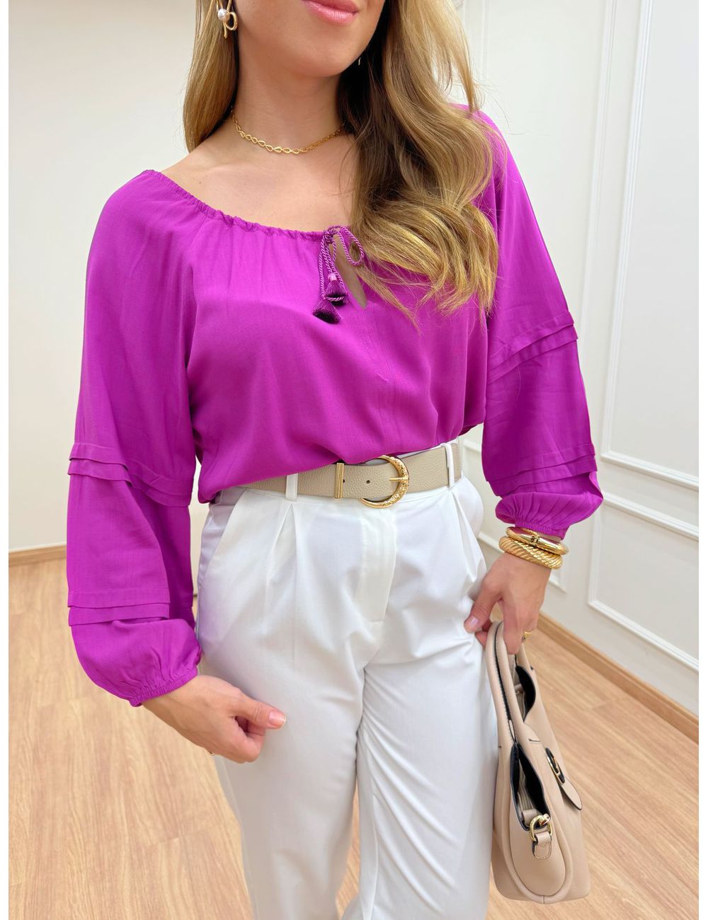 Blusa Marina Fucsia - Ana G Store