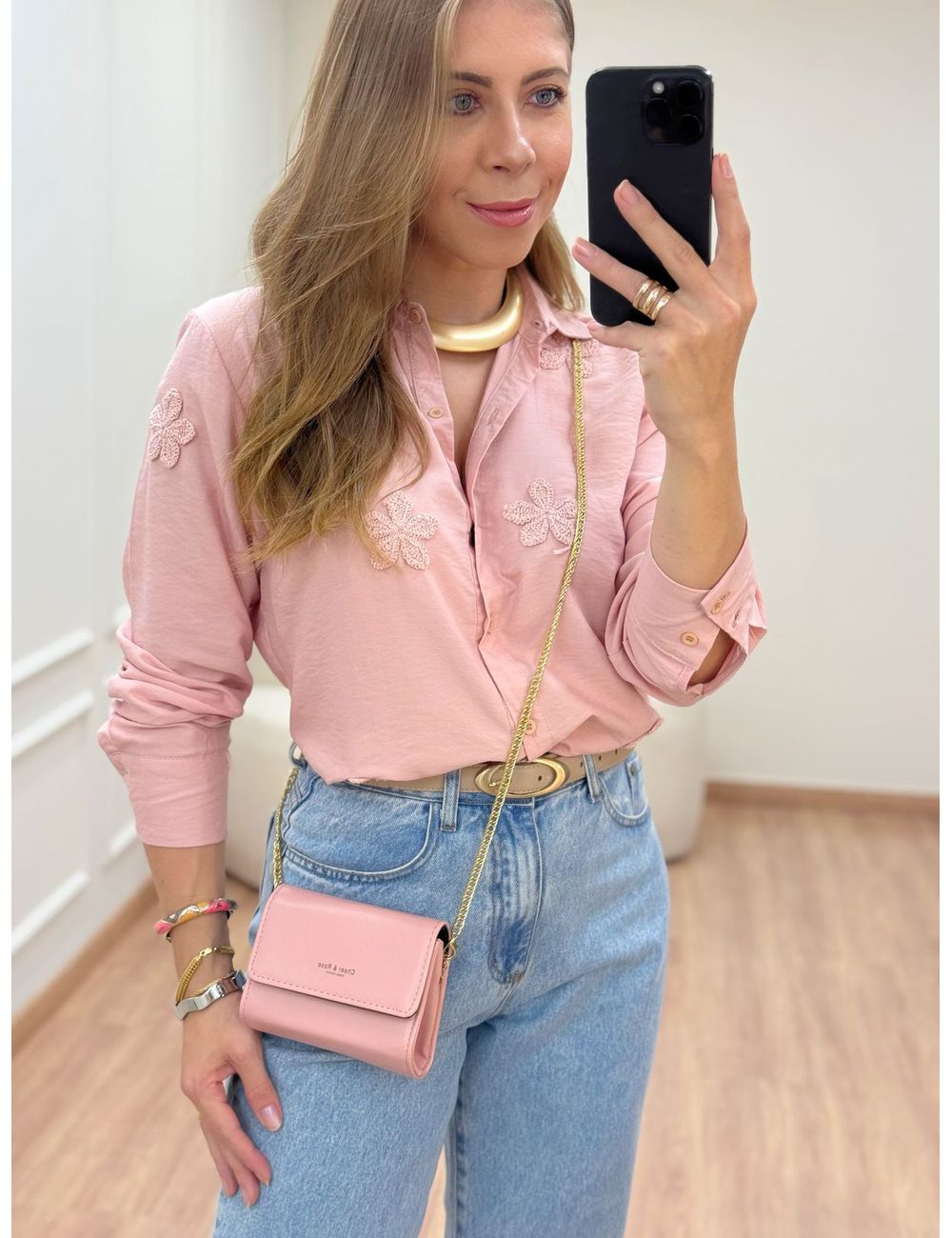 Camisa Penélope Rose - Ana G Store