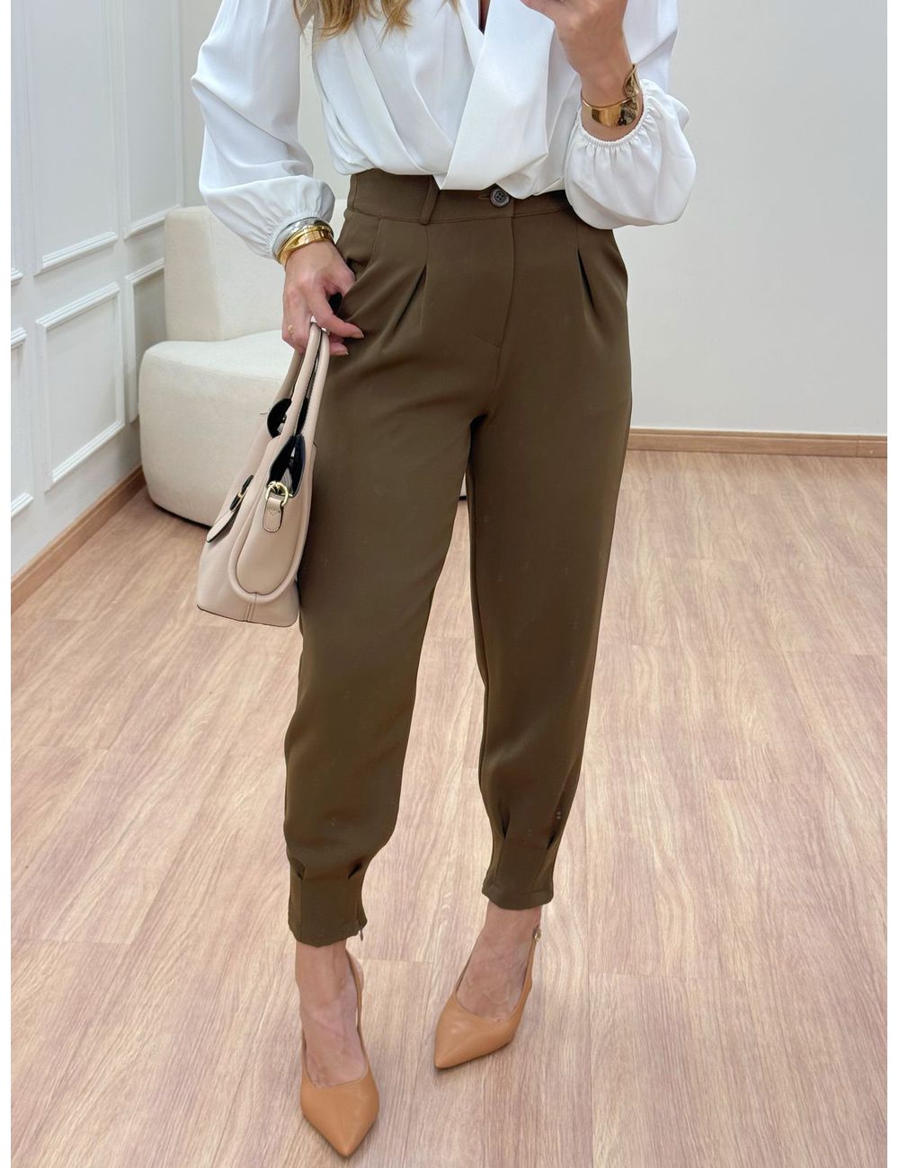 Calça Melissa Marrom - Ana G Store
