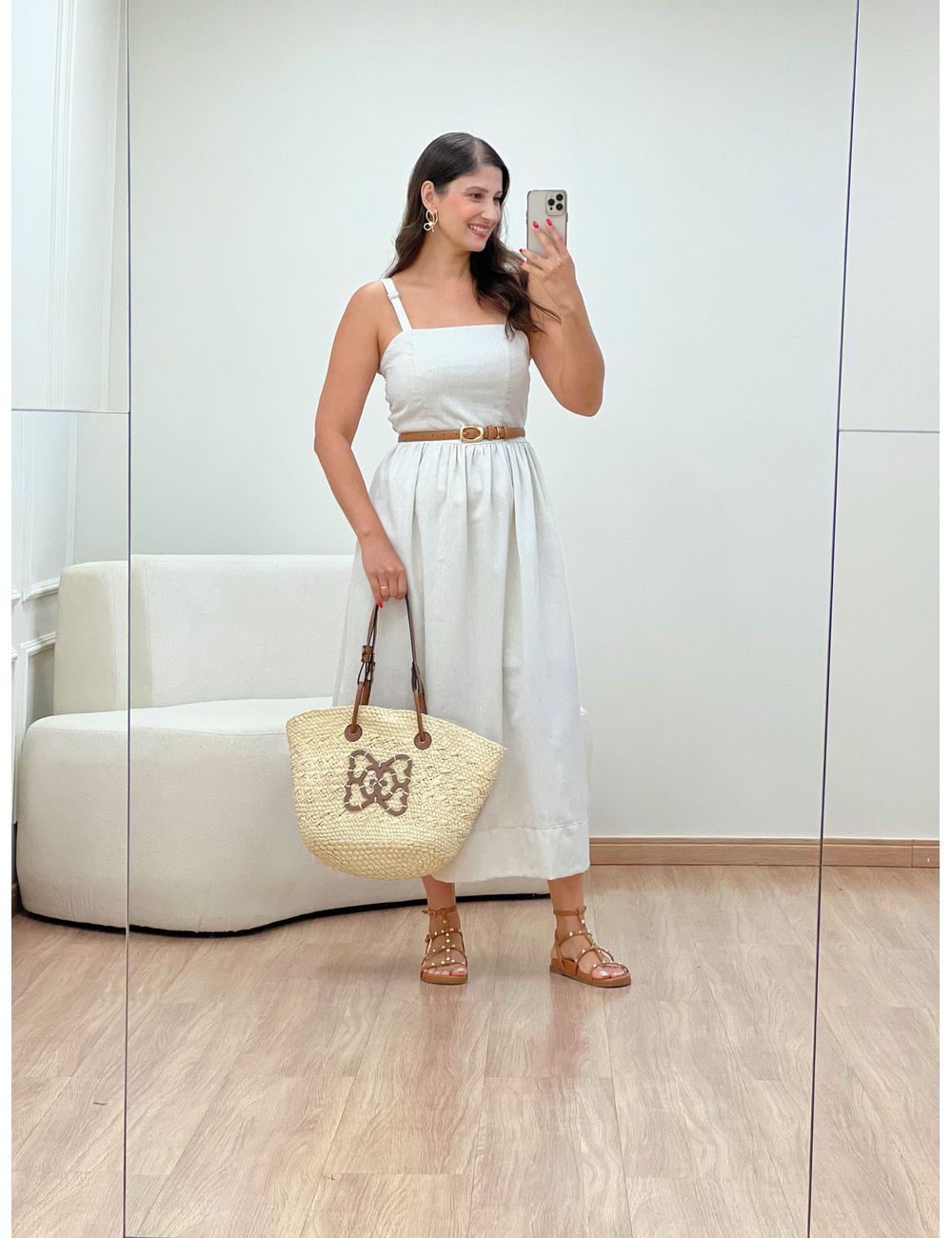 Vestido Calista Linho - Ana G Store