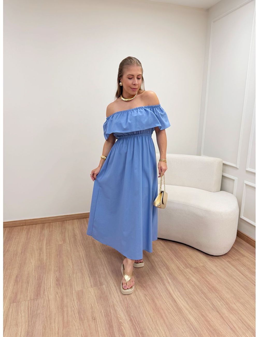 Vestido Dandara Azul - Ana G Store