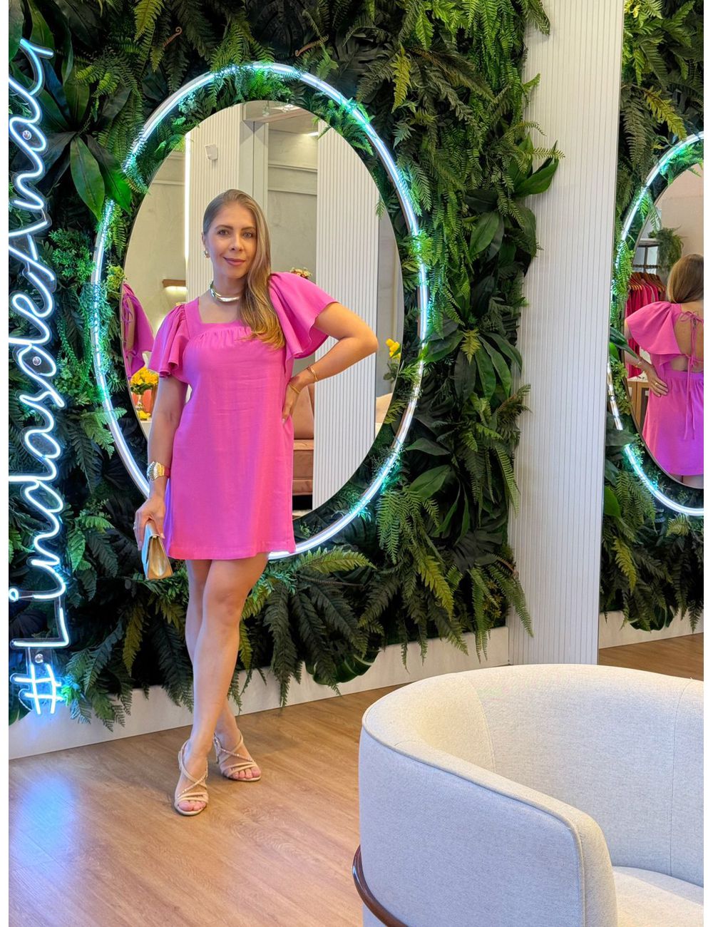 Vestido Anahi Pink - Ana G Store
