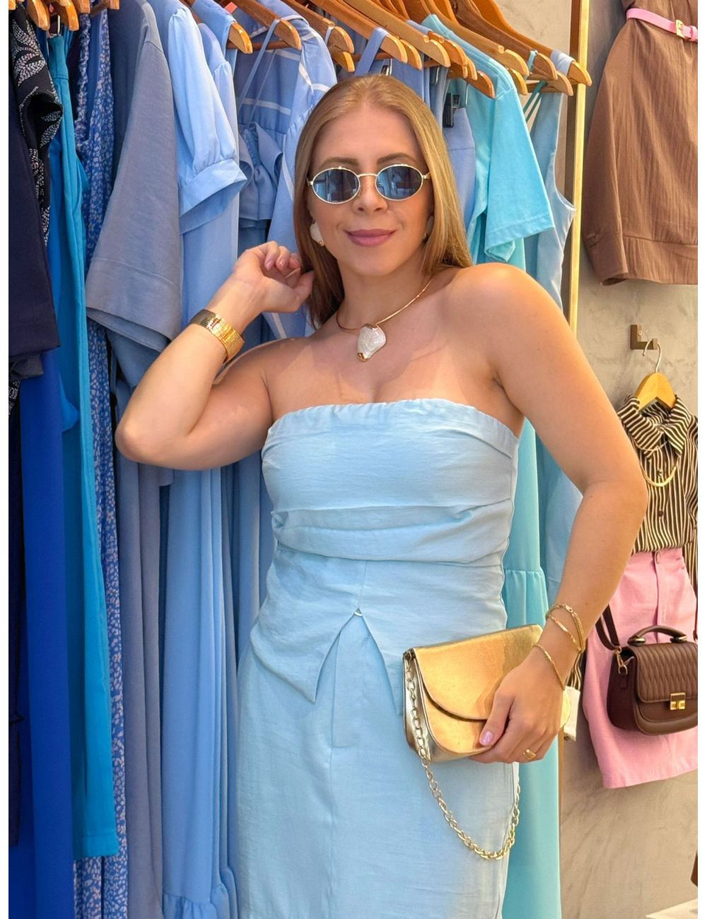 Cropped Débora Azul - Ana G Store