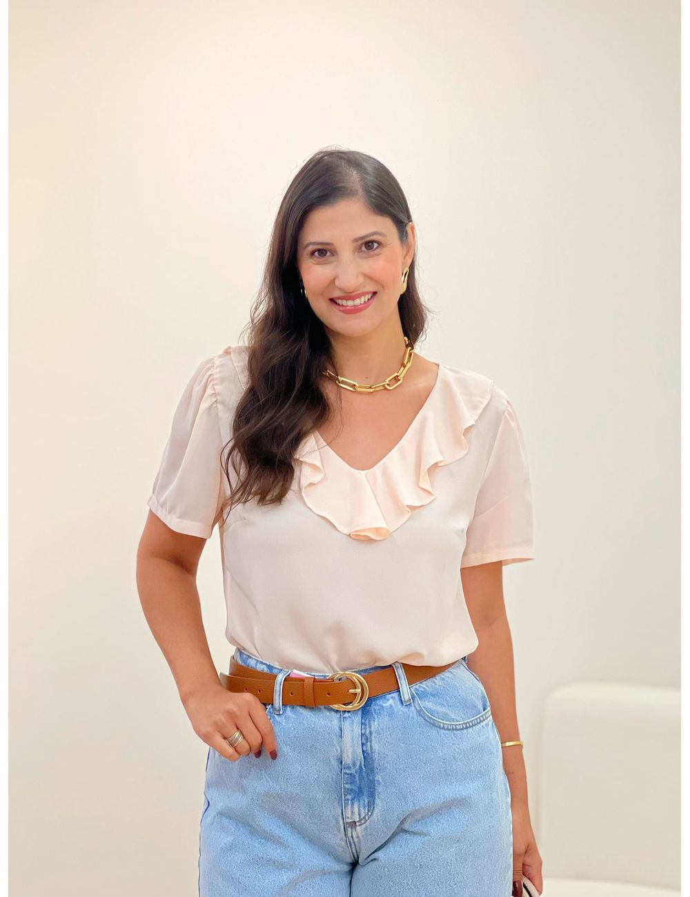 Blusa Ceci Creme