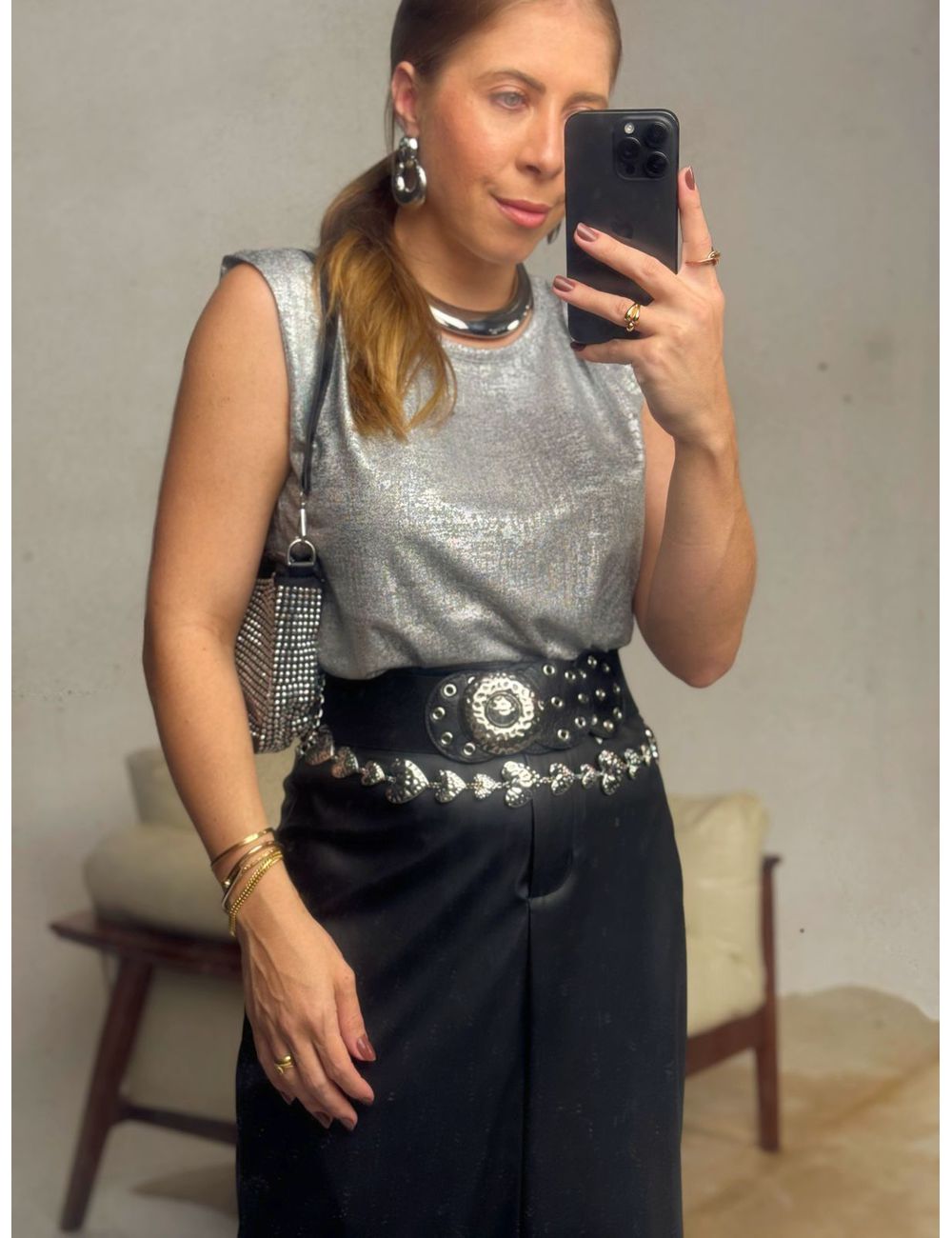 Blusa Cibele Prata - Ana G Store