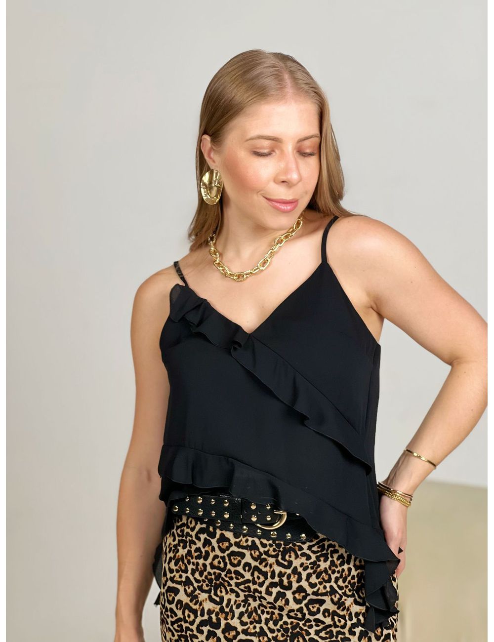 Blusa Willa Preta - Ana G Store