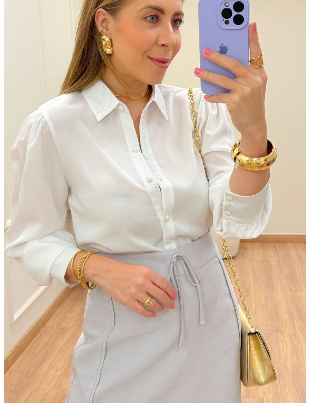 Camisa Séfora Branca - Ana G Store
