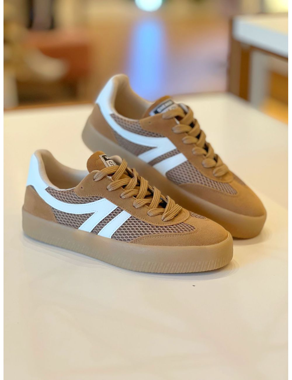 Tênis Essential Nude/branco - Ana G Store