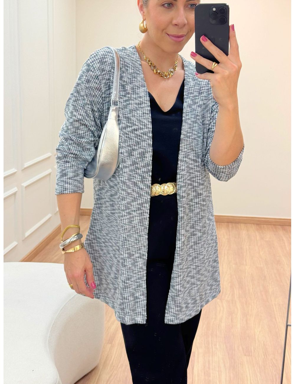 Cardigan Tricot Mescla - Ana G Store