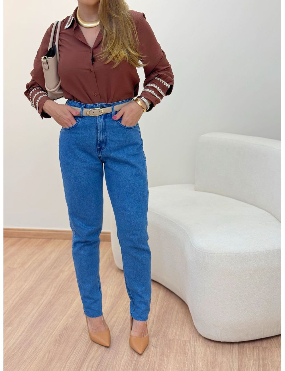 Calça Mom Jeans - Ana G Store