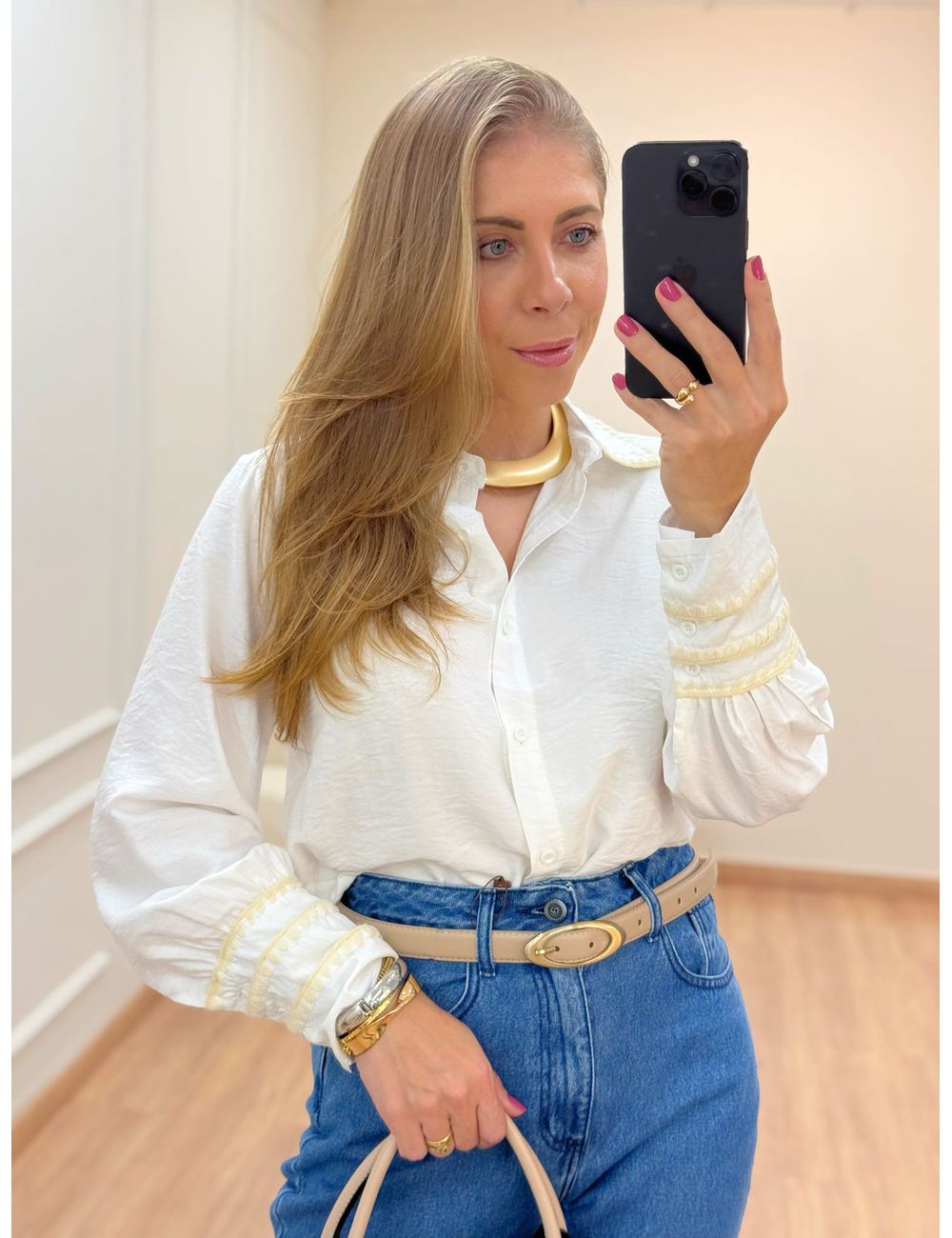 Camisa Serena Branca - Ana G Store