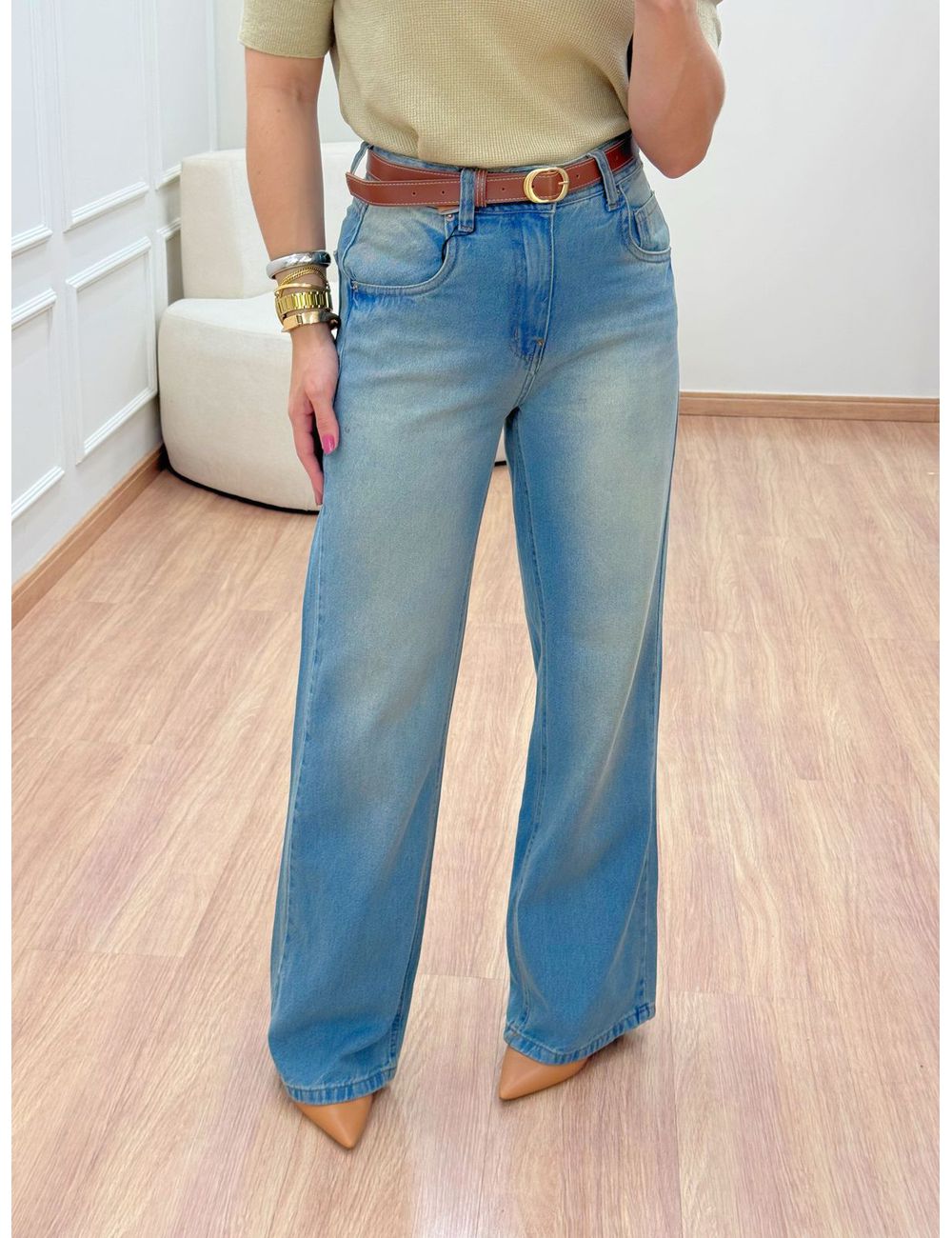Calça Wide Leg Dardak Jeans - Ana G Store