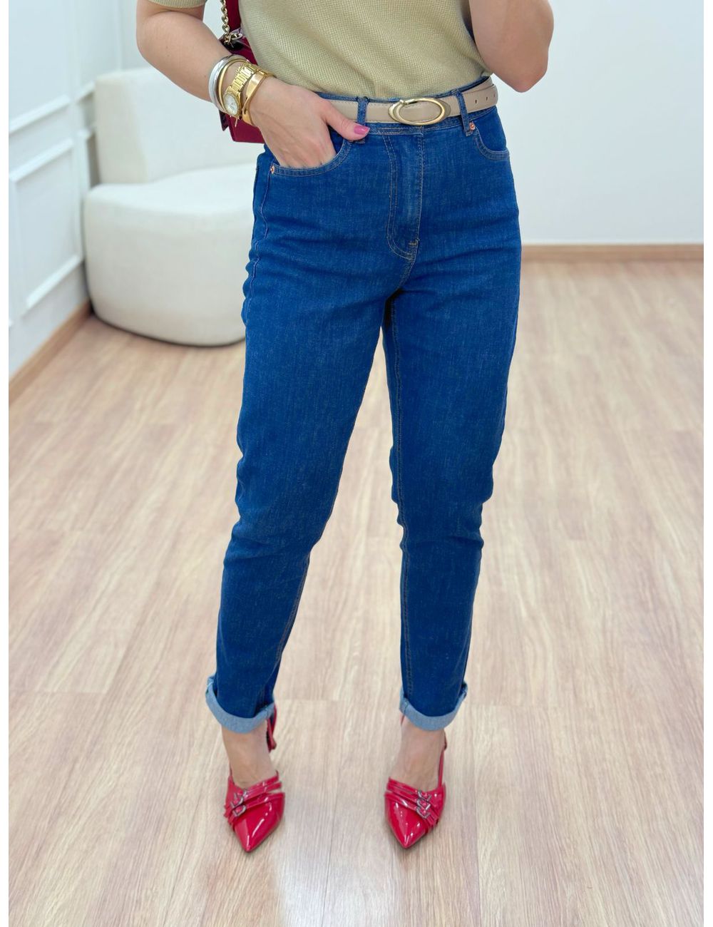 Calça Mom Dardak Jeans - Ana G Store
